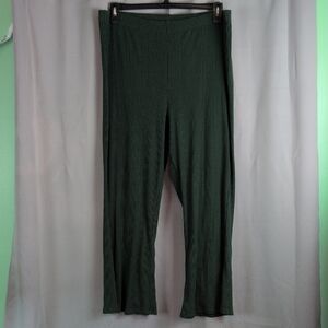 Aerie Forest Green Flare Pants
